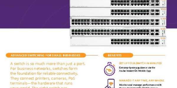 Introducing Aruba Instant On Switches