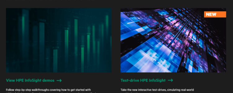 HPE InfoSight Web Portal Demo