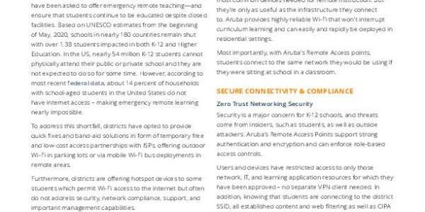 K-12 Education—Remote Access Points