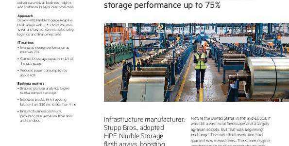 HPE Nimble Storage delivers competitive edge and cloud data protection for Stupp Bros