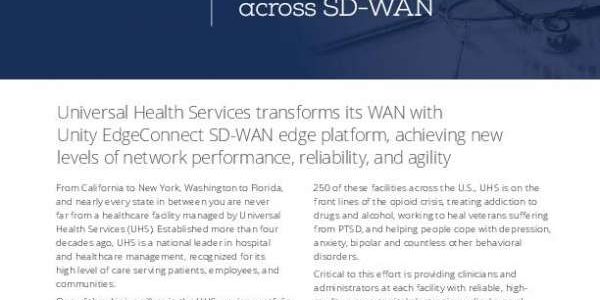 Healthcare services provider ramps up telehealth to deliver patient care remotely across SD-WAN